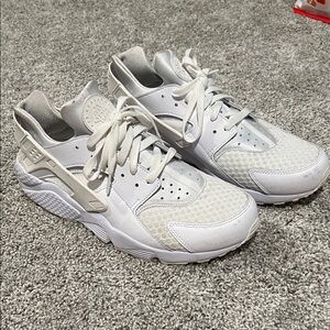White Nike Hurache Athletic Sneakers